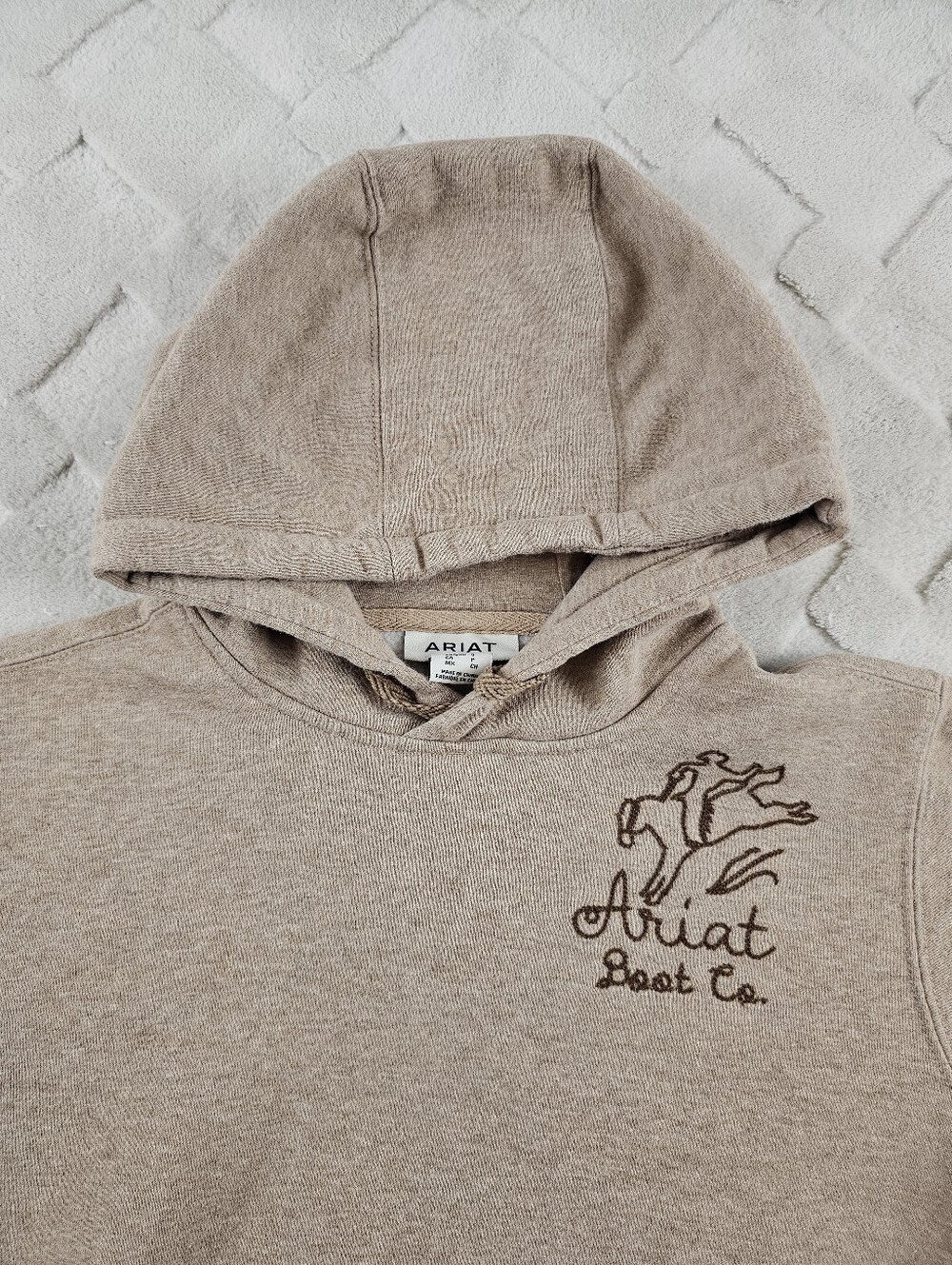 Ariat Hoodie Womens Small Pull Logo Stitch Logo Western Rodeo Cowgirl